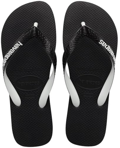 Havaianas - Top Mix, Chanclas Cómodas, Duraderas y Ligeras, Tiras Bicolor con la Bandera de Brasil, Suela Antideslizante, Adultos Unisex