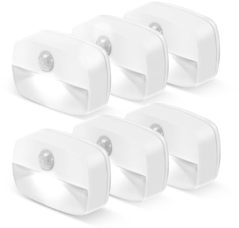 ZISUYU Motion Sensor Light Indoor Led Night Light Stick on Nightlight Battery Operated Lights for Hallway Stair Bathroom Closet Bedroom (Patent Applied)