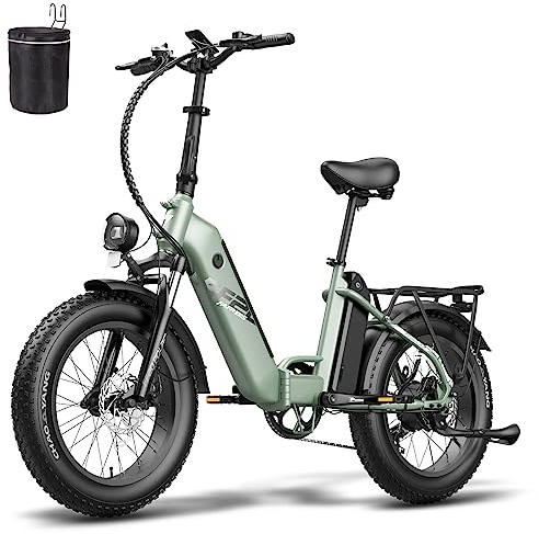 Fafrees [ Offiziell FF20 Polar Fatbike E Bike Herren Fahrrad mit 48V 10,4Ah*2 Akkus, E-Bike Damen 20 Zoll, Mountainbike, Elektrofahrräder Klappbar Fatbike Ebike MTB Max. 65 N.m bis 160KM