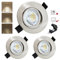 BOYIR 3er Set LED Einbaustrahler 230V Ultra Flach Spots 3 Stufe Dimmbar 6W 4000K Neutralweiß Einbauleuchten 550LM Schwenkbar IP44 Badezimmer Geeignet Deckenspots 68mm