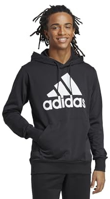 adidas Homme Essentials Logo Hoodie, Black/White, S