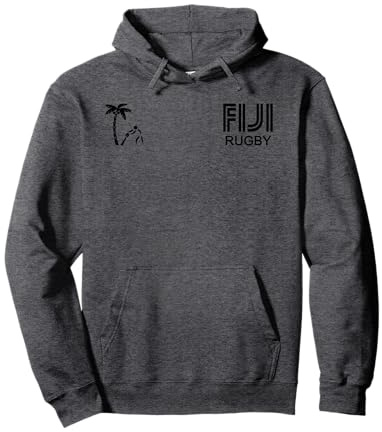 Maglietta da uomo Fiji Rugby per giocatori di rugby Felpa con Cappuccio
