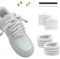 Hugwish 2 Paio Lacci Corda Per Air Force 1, Rope Lace 8mm 140mm, Lacci Intrecciati, Lacci Grossi Scarpe Da Ginnastica, Scarpe Da Corsa, Scarpe Sportive (Bianco)