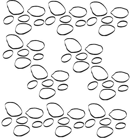 Housoutil 50 Pièces Ceinture de magnétophone Cassettes Audio Courroie d'enregistreur Courroie de Machine à Cassettes Courroie pour Lecteur DVD Ceinture de Machine à Cassette Caoutchouc Black