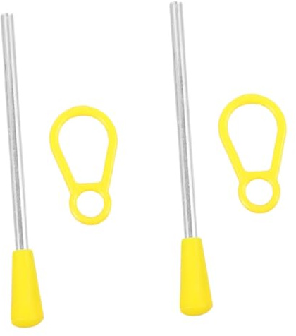 BESPORTBLE 2 pièces Set de Baguettes de Percussion Antidérapantes pour Triangle Fer Accessoires Sticks Mallet pour Instruments de Musique Poignée Confortable et Stable Jeu Triangle pour
