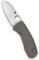 Spyderco Unisex – Erwachsene, Taschenmesser, Techno 2 Framelock, Klinge: 6.4 cm, Sheepsfoot, Klappmesser, Taschenclip, Stonewashed, grau, 15 cm, C158TIP2