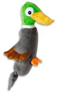 Karlie Hundespielzeug Plüsch Vogel L: 36 cm B: 14 cm H: 8.5 cm grau Dobby