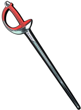 Liontouch - Fecht-Säbel, Rot | Für Jungen & Mädchen ab 3 Jahren | Schaumstoffspielzeug für Kinder im realistischen Design | Sicheres & spielerisches Einführungs- & Übungsschwert für Junge Fechter