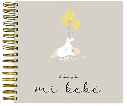 Susiko Diario del Bebé, Unisex, Álbum, Libro de Recuerdos Precioso para tu Hijo el Día de Mañana, Aquí Empieza la Aventura Blanco (SSKDIA)