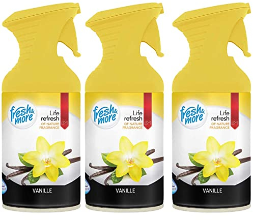Fresh & More Raumspray Lufterfrischer (3er Pack) 250ml (Vanille)