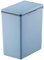 PROREGAL Moderner quadratischer Abfalleimer mit Touch-Bar-Deckel | 20 Liter, HxBxT 40x20,6x32,5cm | Blau