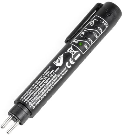 AMiO 03123 Bremsflüssigkeitstester Bremsflüssigkeit-Prüfgerät 2cm 15cm Kunststoff