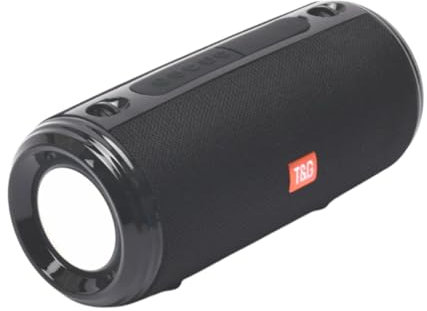 KLACK EUROPE Altavoz Bluetooth 5-0 portatil con Soporte Manos Libres y Luces led 537, Negro