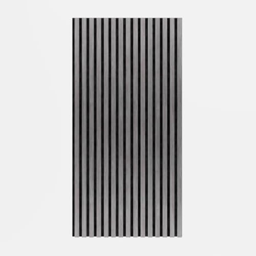 HORI Akustik-Wandpaneele in Holzoptik Schallabsorbierende Wandverkleidung für Wanddeko Akustikpaneele für Lärmminderung und Raumakustik in verschiedenen Ausführungen Slimline Silver Oak 240x60x0,9 mm