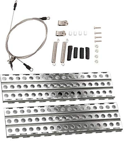 Tacell 1 corde en acier pour 1/10 RC Crawler - 4 et 2 échelles en acier inoxydable pour échelle de sable Axial SCX10-4 D90 1/10