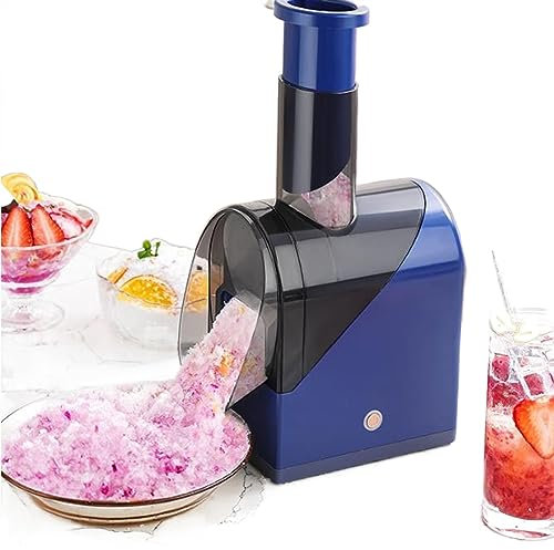 Macchina per ghiaccio tritato, Tritaghiaccio Portatile con Ricarica USB Rasoio for Ghiaccio, Piccola Macchina Rompighiaccio Elettrica for Uso Domestico, Macchina for Radere Il Ghiaccio con Doppia Lama