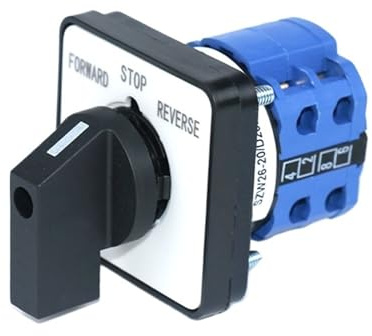 1 pz SZW26/LW26-20 Interruttori a camme personalizzati con contatti in argento a 2 fasi Interruttore di commutazione universale Ith 20A 64X64 48X48 mm Pannello(D202.2 48X48mm)