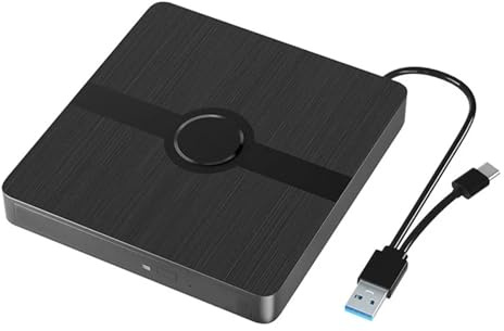 AYJYZHIAG unità Esterna USB 3.0 Portatile 3D - ottiche combinate Lettore CD Dvd Masterizzatore for PC Laptop Windows MacOS
