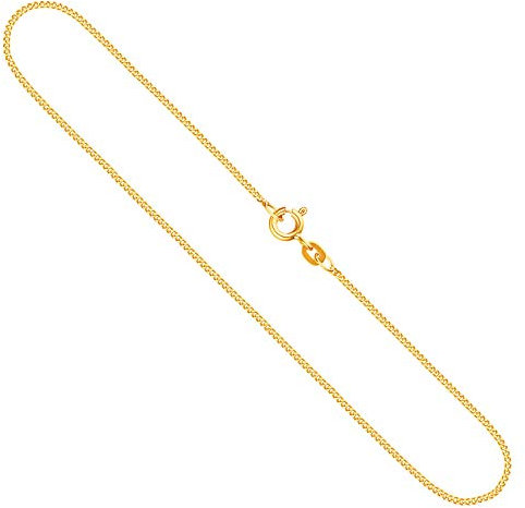 EDELIND Goldkette, Panzerkette flach Gelbgold 333/8 K, Länge 42 cm, Breite 1.2 mm, Gewicht ca. 1.9 g., NEU