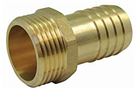 Raccord Male fileté - cannelé Male en Laiton - Ø A: 2'' | Ø B: 50mm