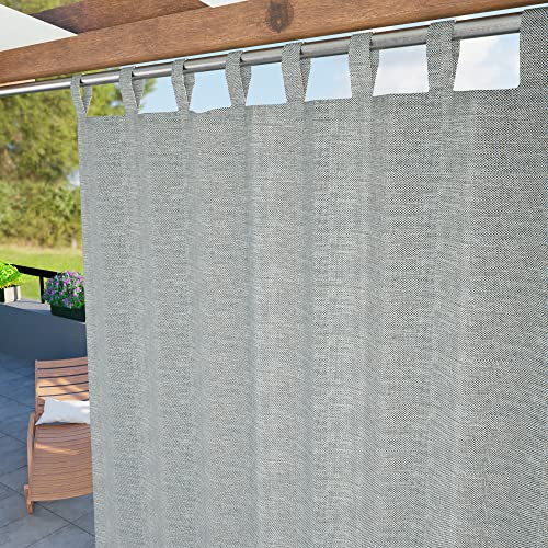 Byour3 - Toldos Exterior con Transeúntes A Caída Impermeable Anti-Moho Cortinas Gazebo Opaca Parasoles Laterales con Ojales Hecho de Tela Protección UV Balcon Terraza (Gris, Ancho 155 x 285 Largo)