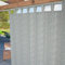 Byour3 - Balkon Markise Mit Stoffträgern Fallen Lassen Wasserdicht Anti-Schimmel Verdunkelungs Pavillon Vorhang Sonnenmarkise Stoffringen Für Terrasse Balkon UV-Schutztuch (Gris, B.155 x 285 L)