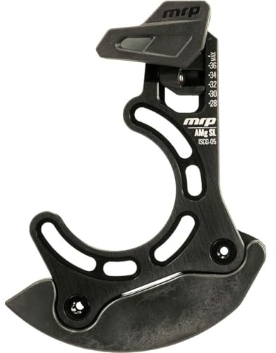 MRP AMg SL Mountain Bike Chainguide | 28-32T Chainring with Bash Guard | ISCG-05 | Alloy Backplate