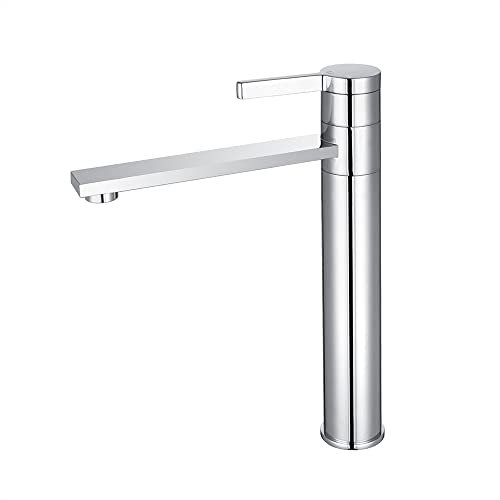 INEX EUROPA Grifo lavabo altura XL 5 años de garantia acero inoxidable 304 modelo EDSS 44844 XLCR facil instalacion ahorro de agua alta presion graduable