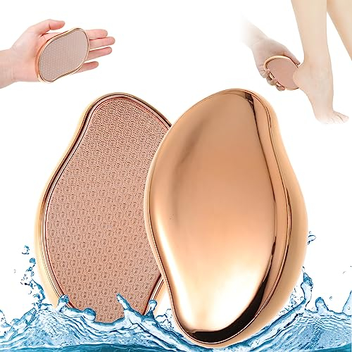 2 in 1 Nano Glas Hornhautentferner,Hornhauthobel für Fuss & Hand Hornhautfeile Der Nasse und Trockene Hornhaut Entfernt Fußraspel für Harte und Abgestorbene Haut,Sichere und Tragbare Fußfeile