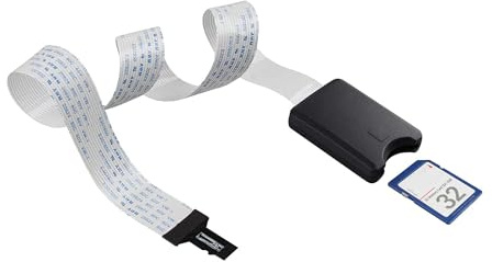 Jopto 18 tum 48 cm TF Micro SD till SD-kort förlängningskabel TF minneskort adapter flexibel kabelförlängare omvandlare för SD RS-MMC SDHC MMC bil GPS mini 3D-skrivare Raspberry Pi DVD DVR LED-skärm