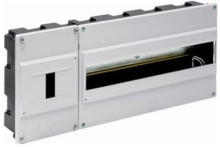Caja EMP ICP gris de 16 elementos, medidas 420x188x55mm, ideal para la distribución y protección de circuitos eléctricos.