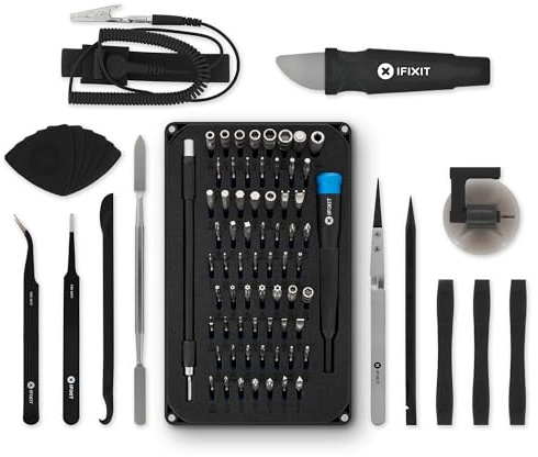 iFixit Pro Tech Toolkit - (Svart Upplaga) Reparationssats för elektronik, smartphones, datorer och surfplattor