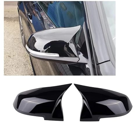 Gangying F20 F30 Ersättning Sidospegel lock för BMW 1-4serien 2013–2015 | F22 F23 F31 F32 F33 F87 M2 X1 E84, glans svart, sportstil