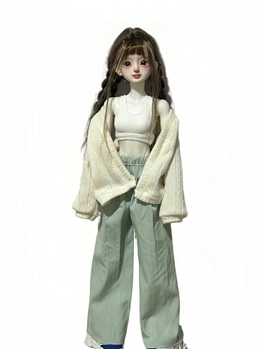 AMITD 1/4 BJD Doll Ensemble de vêtements de poupée à balle Jointed Vêtements faits à la main Vêtements de mode mignons Convient aux poupées BJD de 16 à 18 pouces (02#)