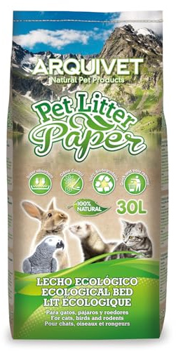 Arquivet, Pet litter paper, Lecho papel reciclado, pequeños mamiferos, 30 L