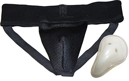 Lisaro Tiefschutz Männer Herrentiefschutz Hodenschutz Unterleibschutz Suspensorium, Tiefschutz für Boxen, Kickboxen, MMA, Taekwondo, Sparring, Tiefschutz, Jockstrap Jiu Jitsu, BJJ Schutz