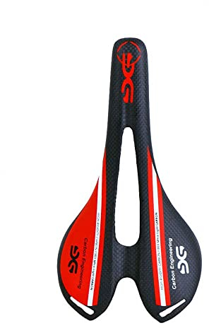 ESEN SP Superlight MTB/Rennrad Voll Carbon Hohl Sattel 3k matt/glänzend (Matte, red)