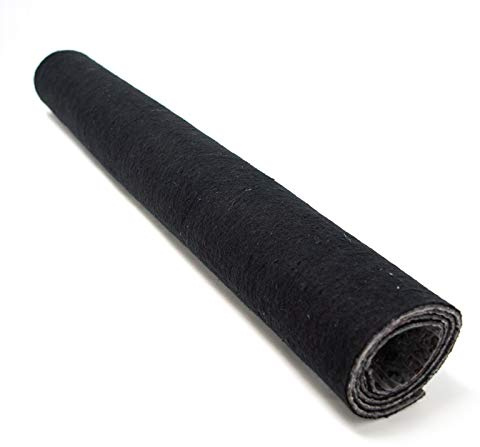 Moqueta Protectora Suelo Escritorio Negra 60x40 cm. (230g/m2)