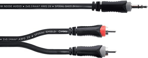CORDIAL - ELEMENTS EY 3 WCC, Cavo Y Stereo, Mini Jack TRS/2x RCA Maschio 3 m