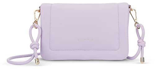 Expatrié Bandolera Mujer Pequeña Lila - Zoe Small - Bolso de Mano de Cuero Vegano - Para el Ocio, para Salir y Fiesta - Repelente al Agua