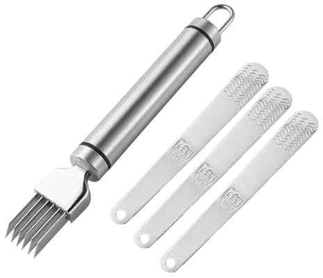 XFSRG 4 Pièces Coupelégumes Professionnel Mandoline Cuisine Râpe Julienne Acier Inoxydable Ustensile Culinaire