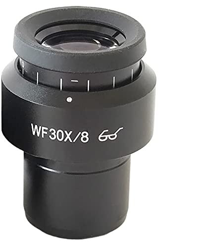 Mikroskop 1 st 30 x stereomikroskop okular vidvinkel 8 mm högt ögonspets okulärt optiskt glas okular