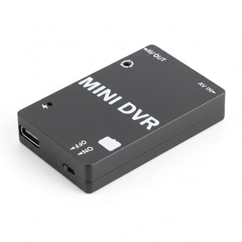 SustVita NTSC PAL Grabadora conmutable, mini módulo FPV DVR con batería integrada, grabadora de audio de video de alta calidad para vehículos cuadricóptero y RC