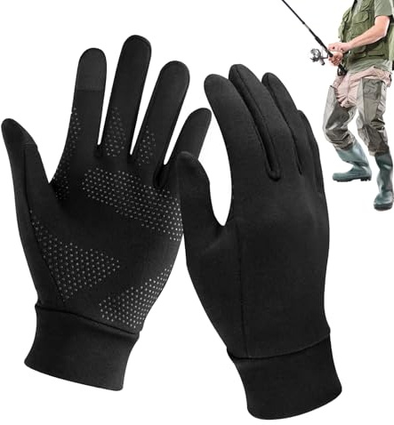 Hiking Gloves, Windproof Thermal Wear, Touchscreen Finger Tips, Breathable Warm Liners, Lightweight Outdoor Gear, Ideal for Running, Cycling, Climbing, Cold Weather, Men, Women