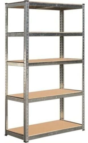 EffeDecor Scaffale in metallo con Ripiani Carico Pesante 175kg per Ripiano Fornito in Kit Montagio ad Incastro Ideale per Scaffalatura Garage,Cucina,Interno,Esterno,Magazzino Cantina (80x40x180 cm)