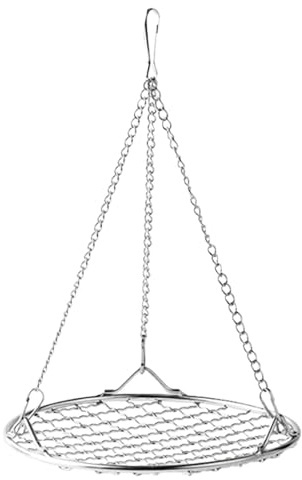 Accessorio per altalena per uccelli, altalene per pappagalli, strumento a prova di masticazione in acciaio , per uso quotidiano, resistente alla ruggine, design a griglia rimovibile, per