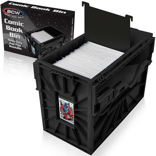 BCW Comic Book Bin - Short - Black