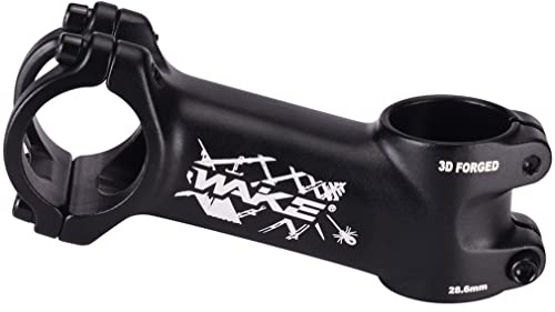 MTB Stem 31.8 90mm 17 Degree Bike Stem Wake Mountain Bike Stem Short Handlebar Stem for Most Bicycle, Road Bike, MTB, BMX, Fixie Gear, Cycling (Aluminum Alloy, Lightweight, Black)