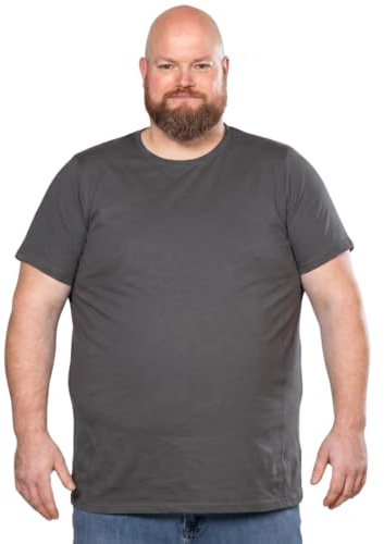 T-shirt för män med stor storlek magomkrets män rund hals basic t-shirt storlek 2XL - 8XL