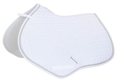 SOTTOSELLA EQUESTRO DA SALTO IN COTONE SAGOMATO INTERNO TESSUTO TECNICO TG FULL (BIANCO)